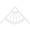 Ekena Millwork Pitch Classic Wagon Wheel Architectural Grade PVC Gable Pediment, 72"W x 42"H x 1"P (14/12) GPP072X042X100CWW - alternate 5